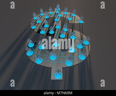 I simboli di valuta e le connessioni di condivisione della ricchezza, Information Technology Finance Foto Stock