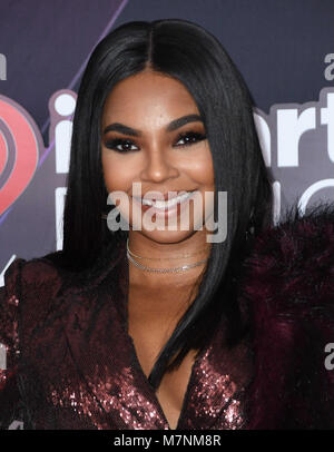 Inglewood, CA, Stati Uniti d'America. Undicesimo Mar, 2018. 11 Marzo 2018 - Inglewood, California - Ashanti. 2018 iHeart Radio Awards tenutosi presso il Forum. Photo credit: Birdie Thompson/AdMedia Credito: Birdie Thompson/AdMedia/ZUMA filo/Alamy Live News Foto Stock