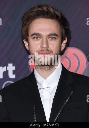 Inglewood, CA, Stati Uniti d'America. Undicesimo Mar, 2018. 11 Marzo 2018 - Inglewood, California - Zedd. 2018 iHeart Radio Awards tenutosi presso il Forum. Photo credit: Birdie Thompson/AdMedia Credito: Birdie Thompson/AdMedia/ZUMA filo/Alamy Live News Foto Stock