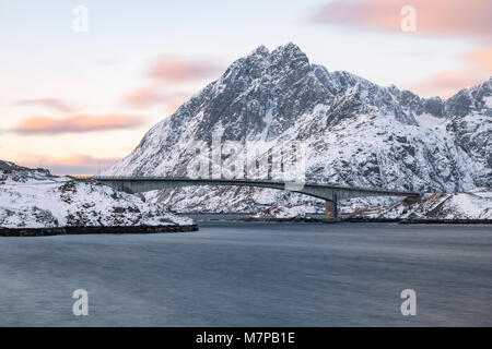 Sund, Ramberg, Leknes, Lofoten; Norvegia; Europa; Foto Stock