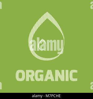 Organici logo vettoriale Illustrazione Vettoriale