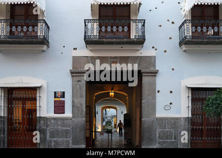 Casa De Los Hermanos Serdan, Museo Regional de la Revolucion Mexicana, Puebla, Messico. Foto Stock