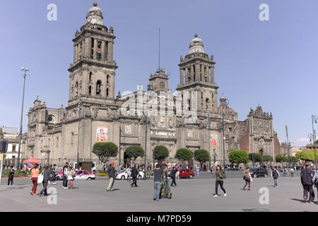 La Città del Messico Cattedrale Metropolitana Foto Stock