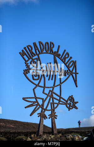 Ingresso al Mirador del Rio Lanzarote isole Canarie Foto Stock