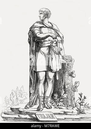 Traiano, Marcus Ulpius Traianus, 53 - 117, imperatore romano da 98 fino a 117 Foto Stock