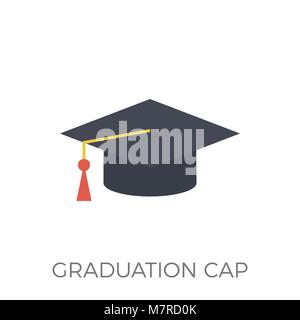 Tappo di graduazione vettore icona Illustrazione Vettoriale