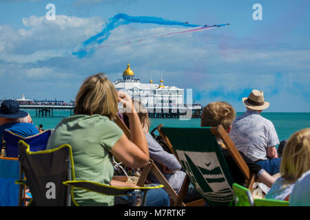 Folle a Eastbourne Air Show Foto Stock