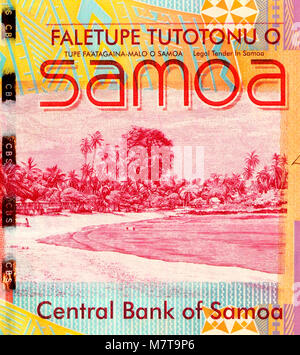 Samoa cinque 5 Tala Banca nota Foto Stock