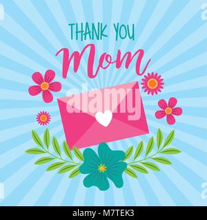 Le madri giorno della carta Illustrazione Vettoriale