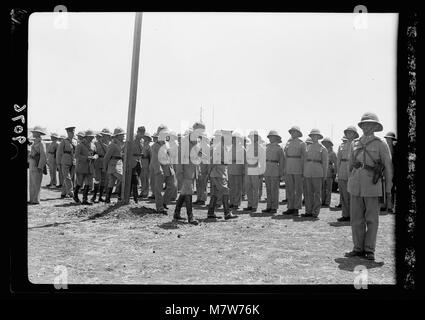 Disturbi della Palestina 1936. A Sua Eccellenza il Signor Alto Commissario delle truppe di ispezione del 8° ussari matpc LOC.18091 Foto Stock