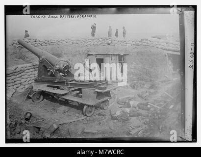 Assedio turco batteria, Adrianopoli LCCN2014696681 Foto Stock