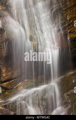 Baring Falls, andando a Sun Road, il Glacier National Park Montana Foto Stock