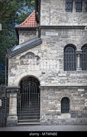 Edificio nel quartiere ebraico di Praga Città Vecchia REPUBBLICA CECA Foto Stock