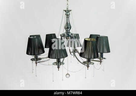 Lampadario Nero Grigio argento Foto Stock