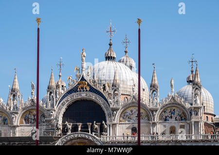 La Basilica di San Marco close-up Foto Stock