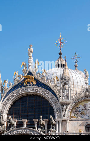 La Basilica di San Marco close-up Foto Stock