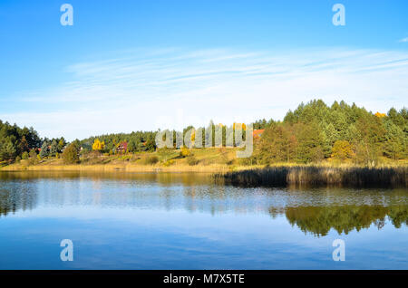 Lago Guzowy Piec Polonia Foto Stock