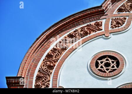 Sinagoga di Subotica, Serbia, dettaglio Foto Stock