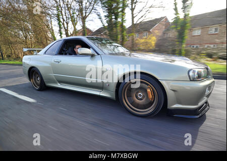 Nissan Skyline R34 Skyline giapponese modificati super car Foto Stock