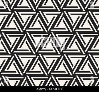 Vector seamless pattern. Moderno ed elegante texture astratta. Ripetizione tiling geometrica da elementi a strisce Illustrazione Vettoriale