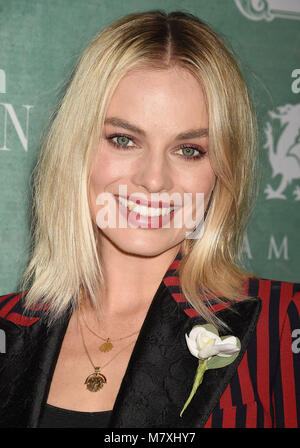 MARGOT ROBBIE Australian film attrice arriva alla undicesima celebrazione annuale del 2018 Oscar femmina candidati presentati da donne in film a crostaceo il 2 marzo 2018 a Beverly Hills, la California. Photo: Jeffrey Mayer Foto Stock