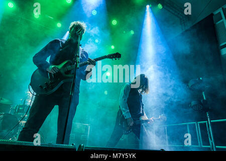 Musicisti in Islanda Airwaves, festival musicali, Reykjavik, Islanda Foto Stock