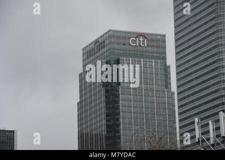 Esterno la Barclays Bank Headquarters, Canary Wharf, Londra Foto Stock