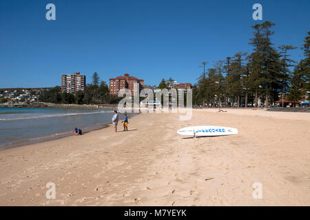 Oceano Pacifico Manly Beach manly sydney New South Wales AUSTRALIA Foto Stock