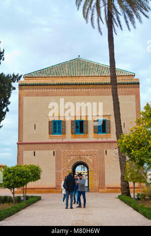 Giardini Menara, Marrakech, Marocco, Africa settentrionale Foto Stock