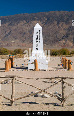 Cimitero, Manzanar National Historic Site, California Foto Stock