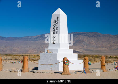 Cimitero, Manzanar National Historic Site, California Foto Stock