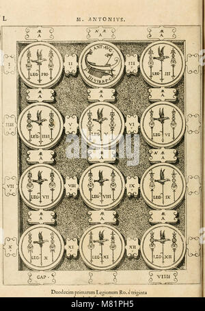 C. Ivlivs Caesar, sive, Historiae imperatorvm Caesarvmqve romanorvm ex antiqvis nvmismatibvs restitvtae liber primvs - acessit C. Ivlii Caesaris vita et Res gestae (1563) (14576955520) Foto Stock