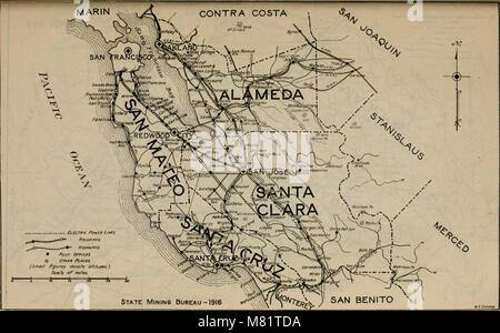 California minerali produzione per il 1920, con mappe di contea (1921) (14577618609) Foto Stock