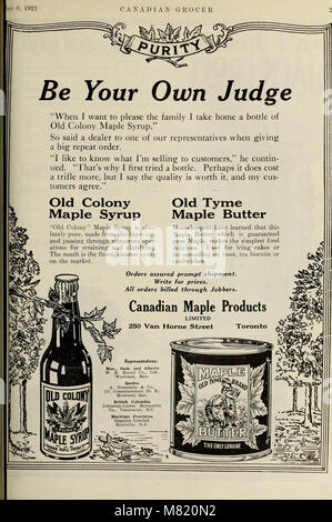Canadian grocer Gennaio-Giugno 1921 (1921) (14764367655) Foto Stock