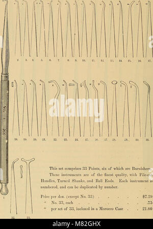 Catalogo dei materiali dentari, mobili, strumenti ecc. In vendita (1876) (14590702779) Foto Stock