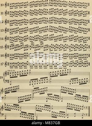 Completare la scuola di technic per pianoforte - compresa la flessibilità e indipendenza, scale in tutte le forme, estensione, arpeggi in tutte le forme, doppie note, ottave e corde, trilli, tremolo, (14582418619) Foto Stock