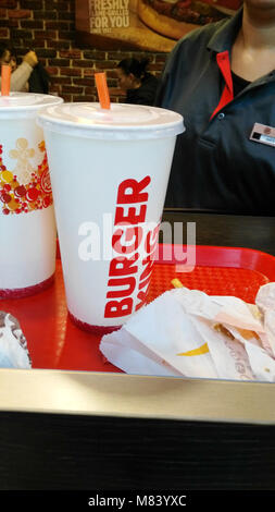 Burger King Cup Foto Stock