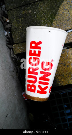 Burger King Cup Foto Stock