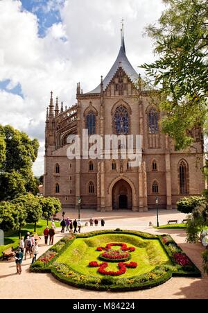 Santa Barbara chiesa nello stile di una cattedrale gotica KOTNA (O) Kutna Hora REPUBBLICA CECA Foto Stock