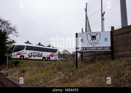 Stebonheath Park prima di West Wales Raider v Newcastle Thunder Foto Stock