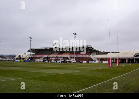 Stebonheath Park prima di West Wales Raider v Newcastle Thunder Foto Stock