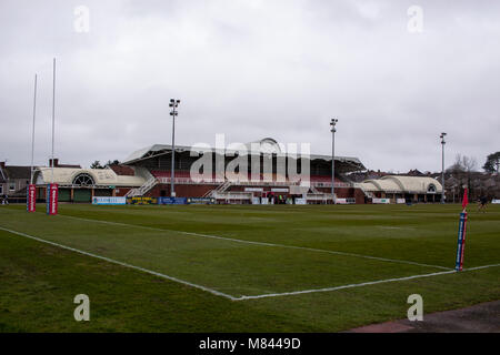 Stebonheath Park prima di West Wales Raider v Newcastle Thunder Foto Stock