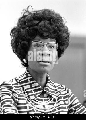 Shirley Chisholm (1924-2005). Ritratto di Anita Shirley Chisholm, la prima donna nera ad essere eletti al Congresso degli Stati Uniti in 1968. Fotografia, 1972. Foto Stock