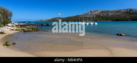 Baja Sardinia vicino a Palau sulla costa nordorientale dell'isola di Sardegna - Italia Foto Stock