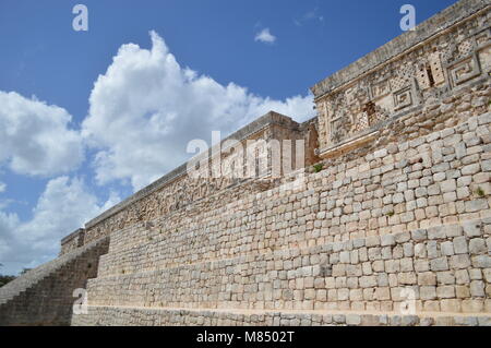 Il Palazzo del Governatore a Uxmal in Messico Foto Stock