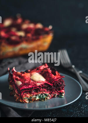 Vegetali lasagne arcobaleno Foto Stock