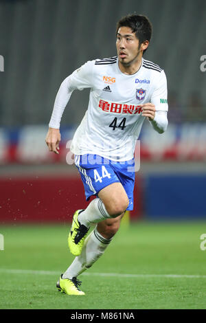 Ajinomoto Stadium, Tokyo, Giappone. Xiv Mar, 2018. Shun Obu (Albirex), 14 marzo 2018 - Calcetto : 2018 J. League YBC Levain Coppa di gruppo un match tra FC Tokyo 1-0 Albirex Niigata a Ajinomoto Stadium, Tokyo, Giappone. Credito: Giovanni Osada AFLO/sport/Alamy Live News Foto Stock