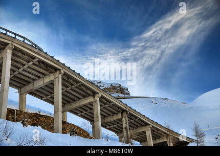 Impressioni invernali dalla strada alpina Grossglockner, Kaernten - Austria Foto Stock