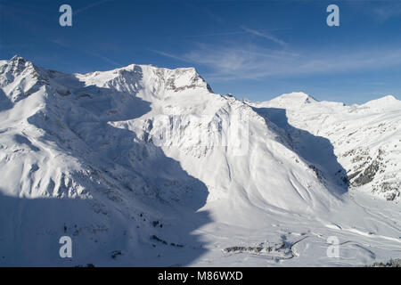 Vista aerea della valle di Gastein, Salisburgo, Austria Foto Stock