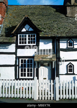Un bianco e nero in casa Eardisley, Herefordshire Foto Stock